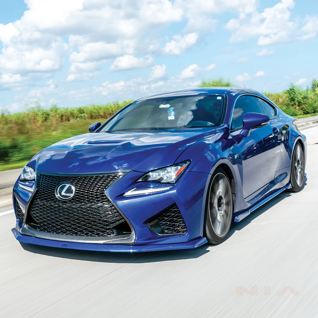 Lexus RC-F NIA Front Splitter Lip body kit  2015-2019 in ABS or Carbon Fiber - Image 7