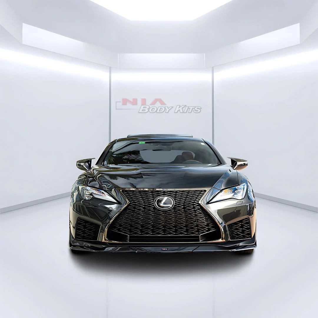 Lexus RC-F NIA Front Splitter Lip body kit 2020-2025 in ABS or Carbon Fiber