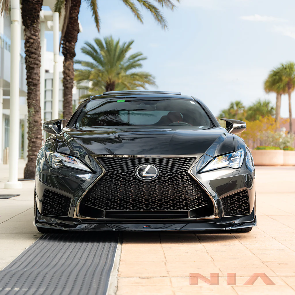 Lexus RC-F NIA Front Splitter Lip body kit 2020-2025 in ABS or Carbon Fiber - Image 2