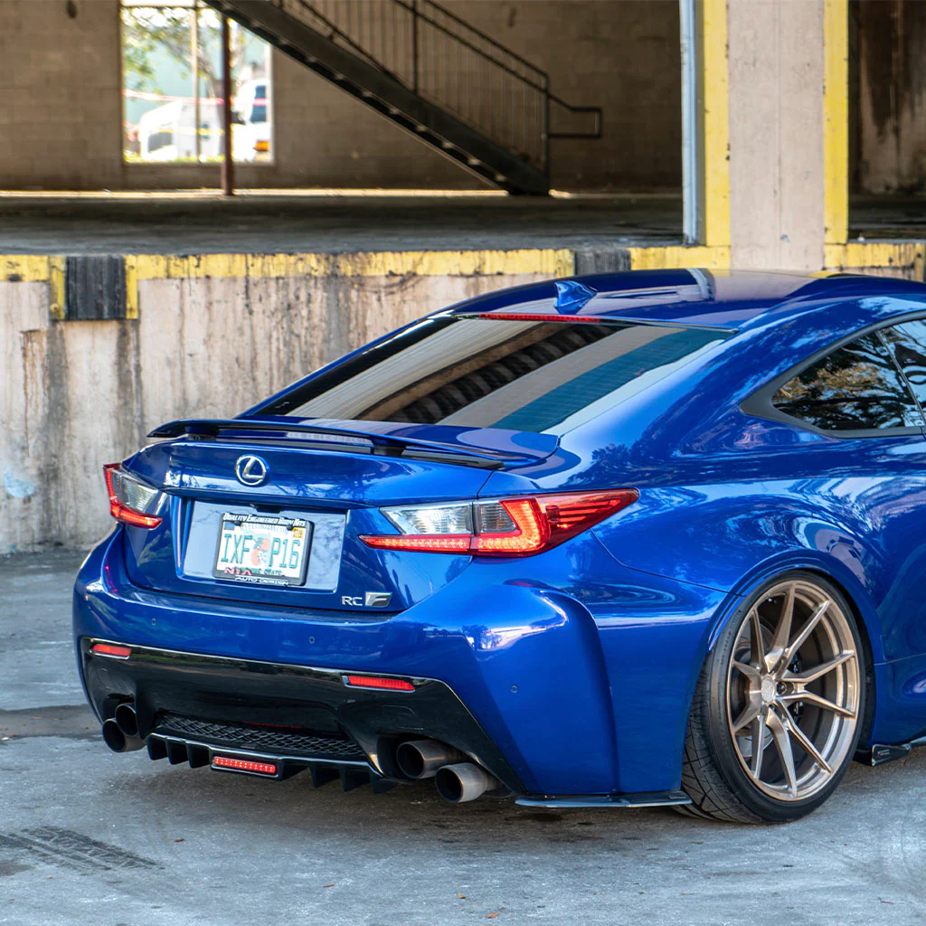 Lexus RC-F NIA Full lip Body Kit 6pcs (Front Splitter, Side Skirt Rockers, Rear apron spats, Diffuser Bumper Extension)   2015-2019 in ABS - Image 4