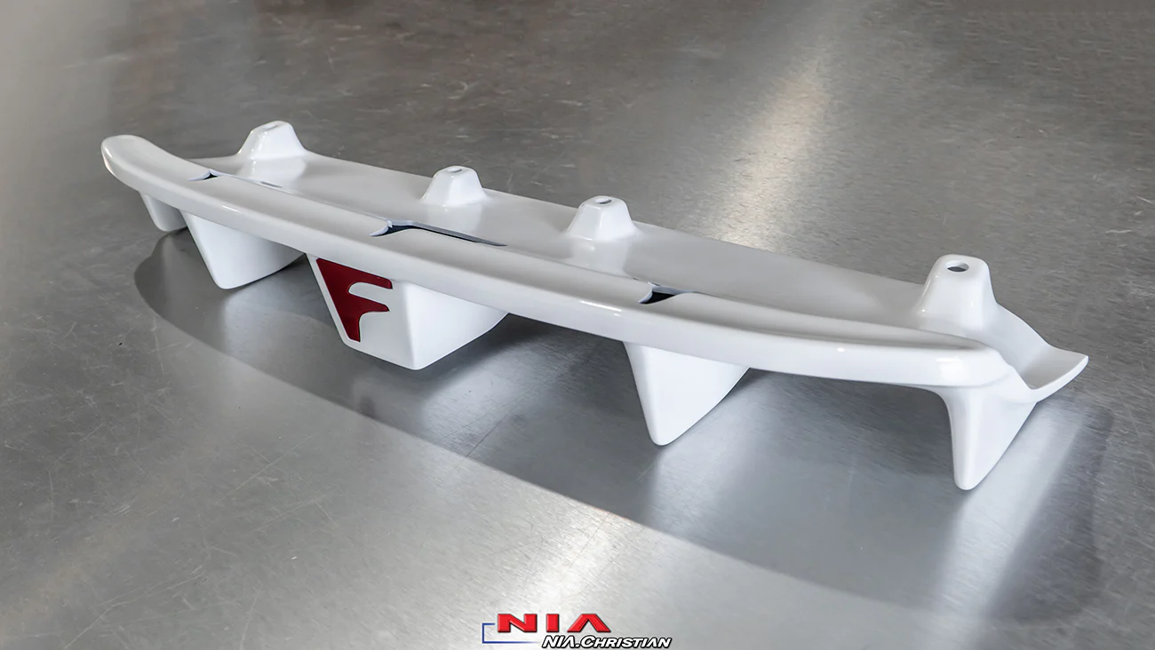 Lexus RC-F NIA Full lip Body Kit 6pcs (Front Splitter, Side Skirt Rockers, Rear apron spats, Diffuser Bumper Extension)  2020-2025 in ABS - Image 5