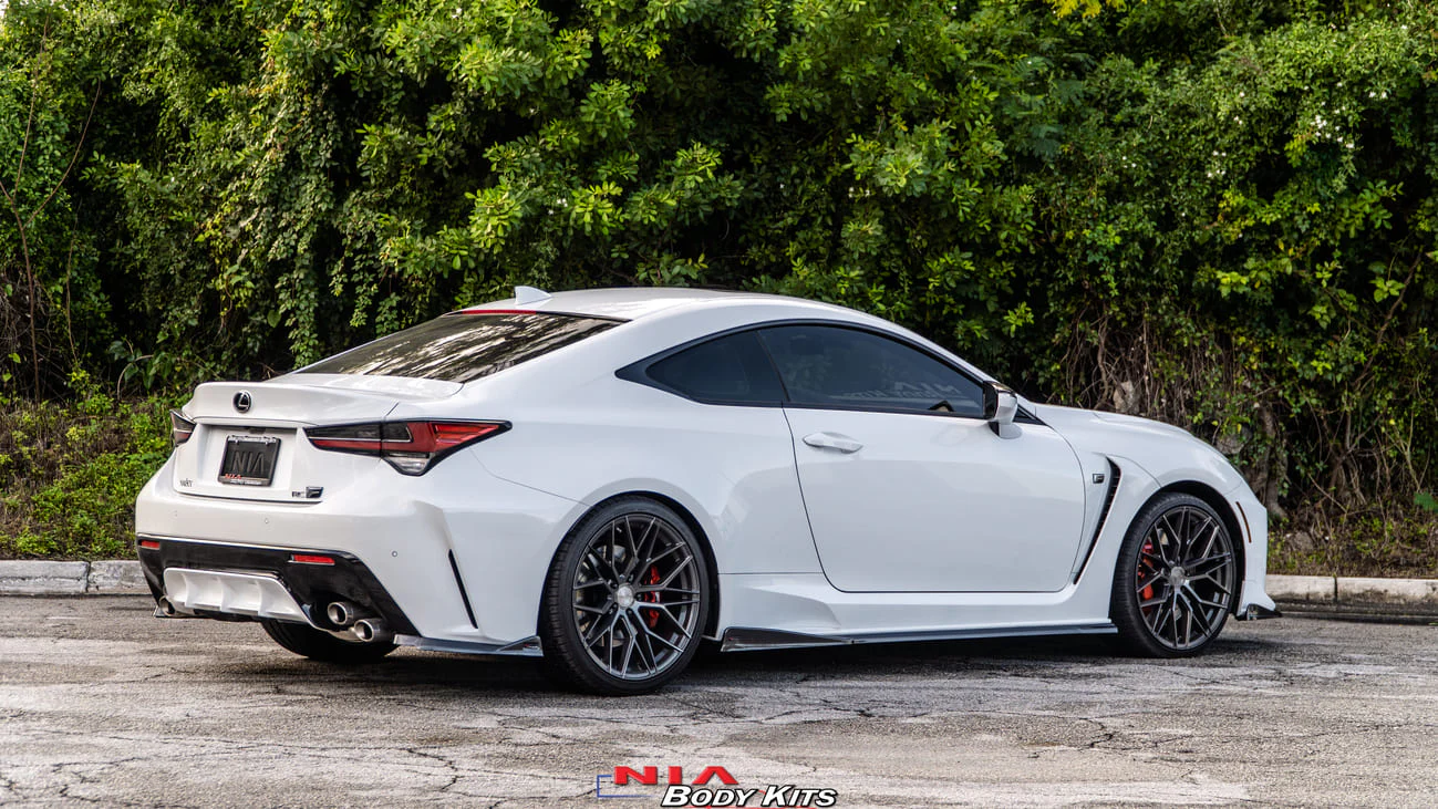 Lexus RC-F NIA Full lip Body Kit 6pcs (Front Splitter, Side Skirt Rockers, Rear apron spats, Diffuser Bumper Extension)  2020-2025 in ABS - Image 8