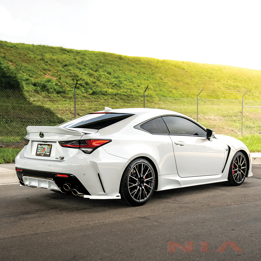 Lexus RC-F NIA Rear Lip Spats bodykit  2020-2025 in ABS or Carbon Fiber - Image 5