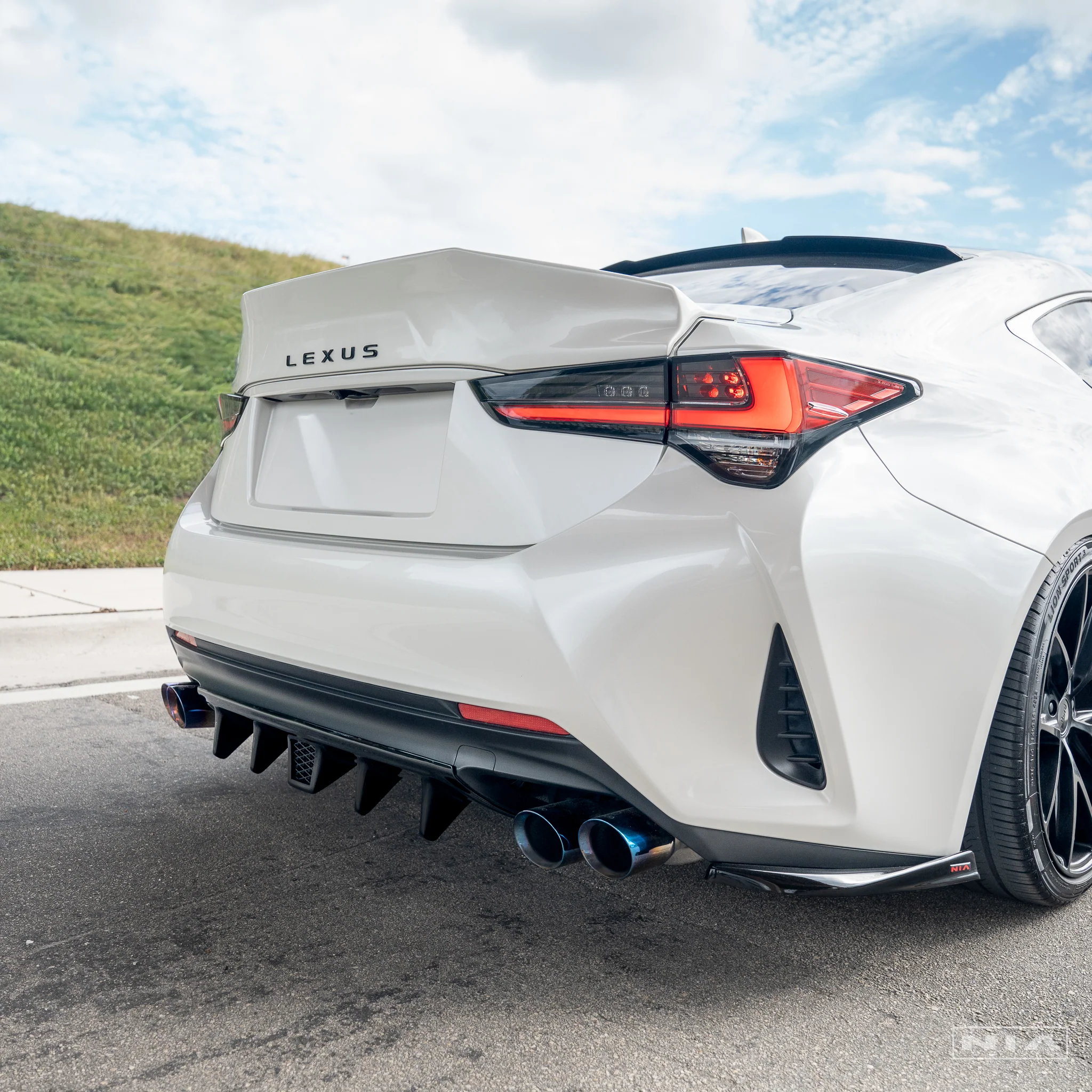 Lexus RC F-Sport, Base Model NIA NIA Full lip Body Kit 6pcs (Front Splitter, Side Skirt Rockers, Rear apron spats, Diffuser Bumper Extension) 2019-2025 in ABS - Image 3