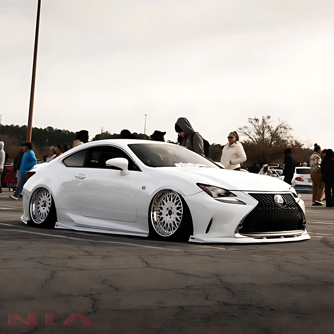 Lexus RC F-Sport, Base Model NIA NIA  Full lip Body Kit 6pcs (Front Splitter, Side Skirt Rockers, Rear apron spats, Diffuser Bumper Extension)  2015-2018 in ABS - Image 13