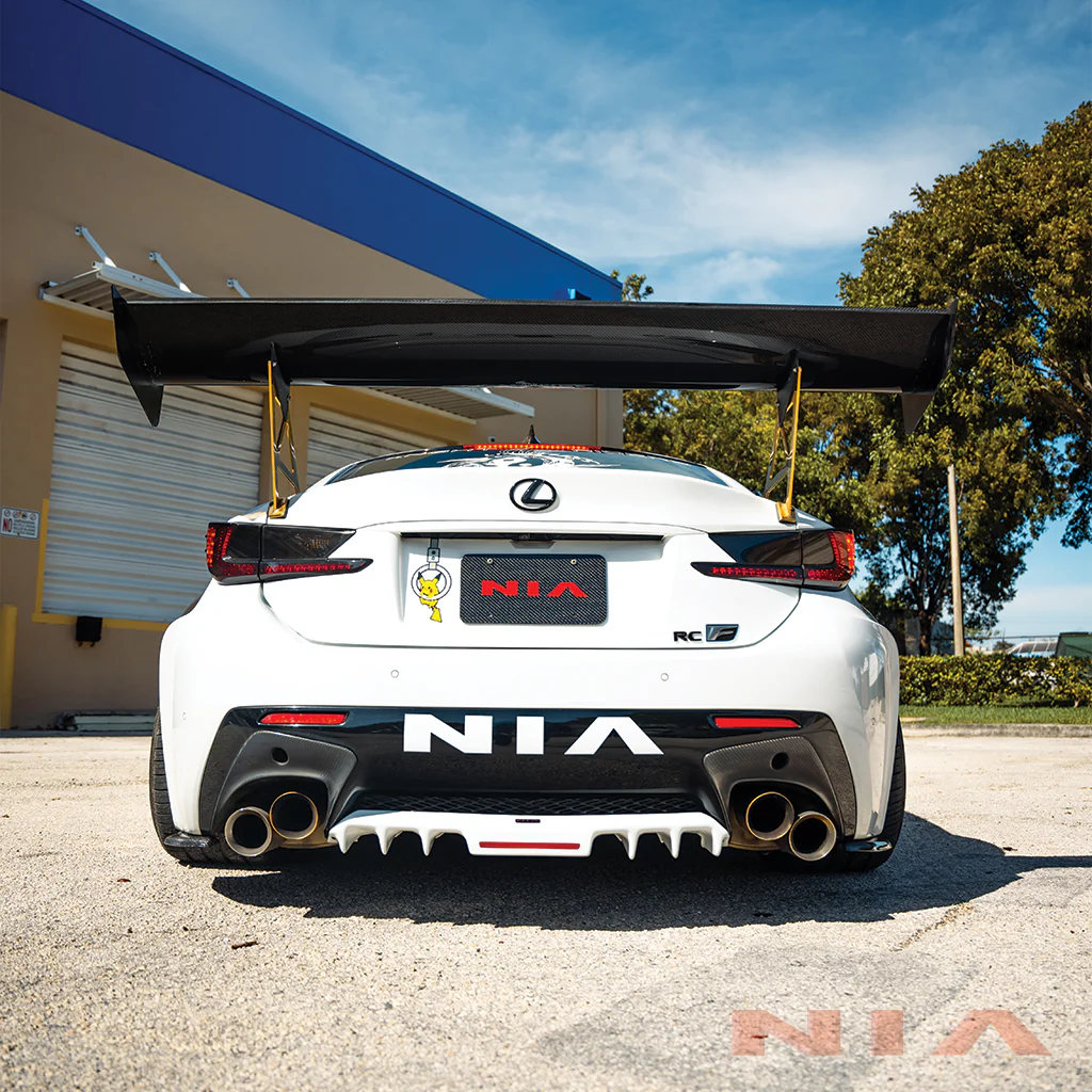 Lexus RC-F NIA rear lip bumper extension Diffuser bodykit 2015-2019 in ABS - Image 4