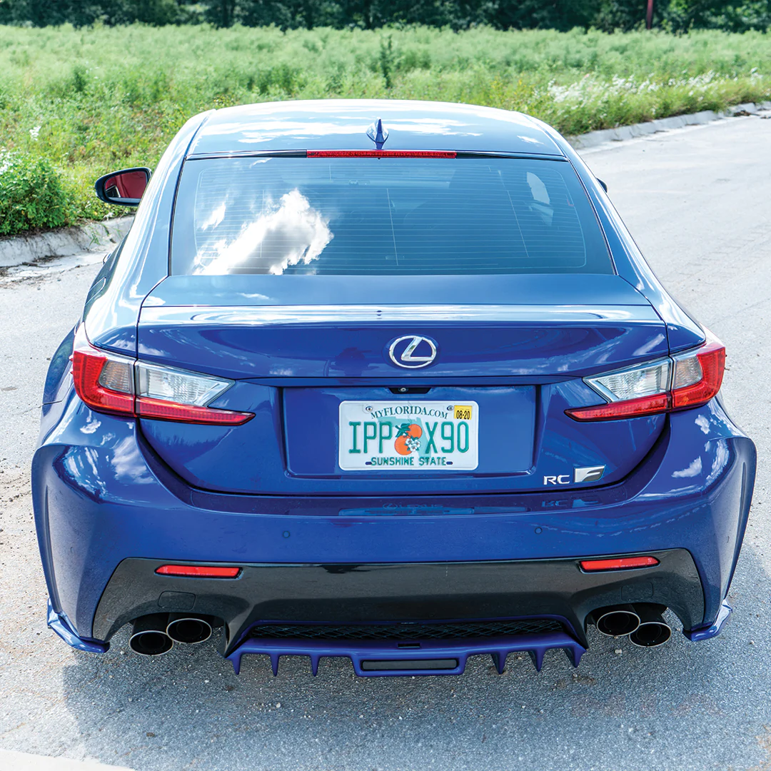 Lexus RC-F NIA rear lip bumper extension Diffuser bodykit 2015-2019 in ABS - Image 5