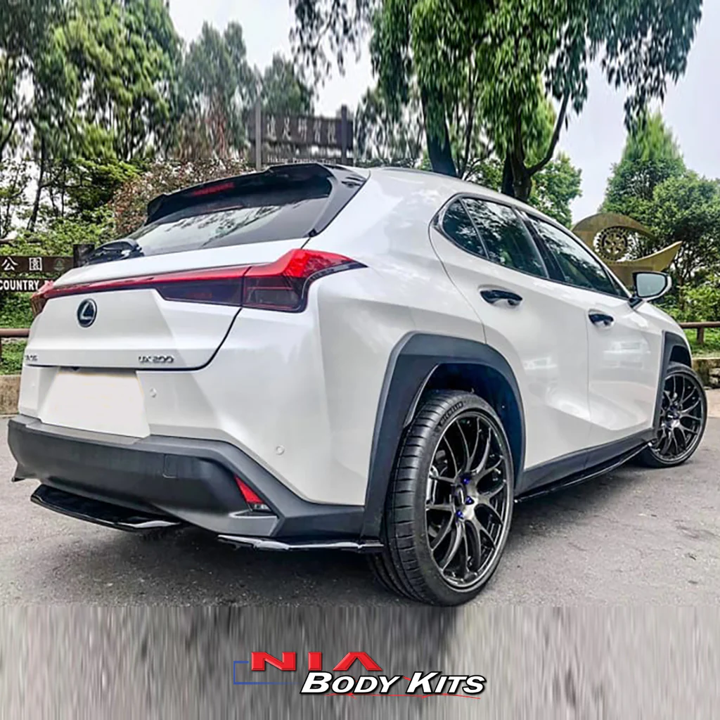 Lexus UX Base Model, F-Sport NIA full splitter lip bodykit 5pcs (front lip, side skirts, rear apron spats) 2019-2025 in ABS - Image 7