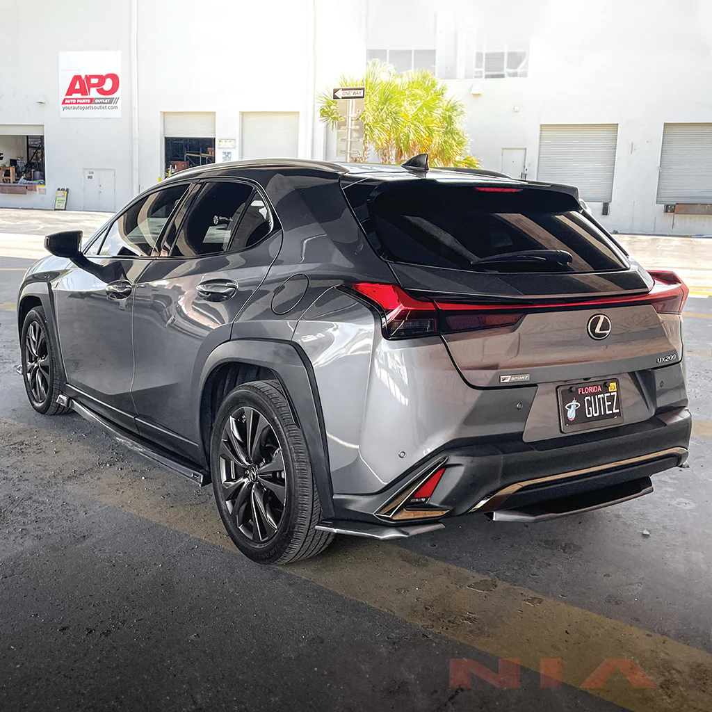 Lexus UX Base Model, F-Sport NIA Full lip Body Kit 6pcs (Front Splitter, Side Skirt Rockers, Rear apron spats, Diffuser Bumper Extension)2019-2025 in ABS - Image 6