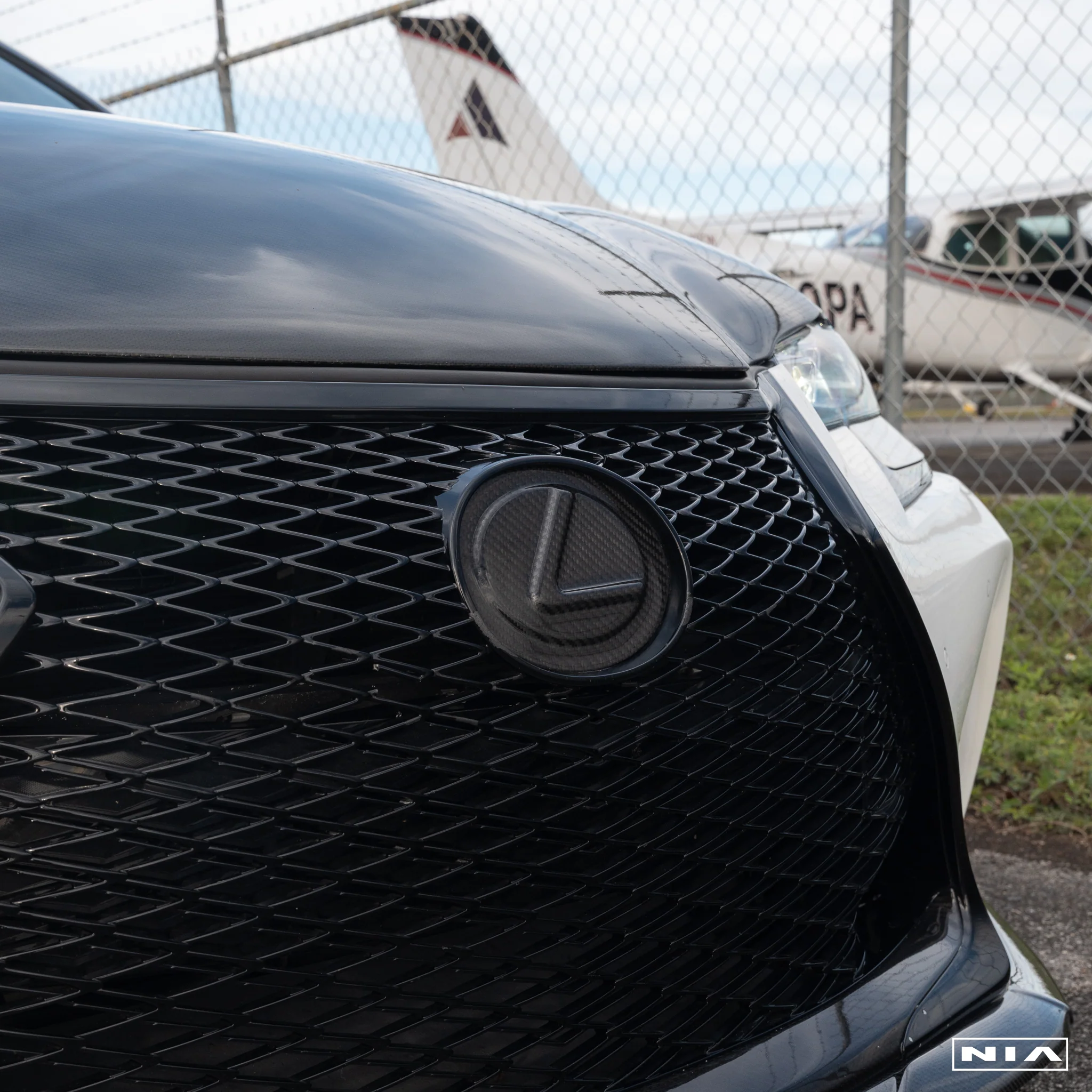 Lexus NIA Replacement L Emblem (7") in ABS or Carbon Fiber - Image 7