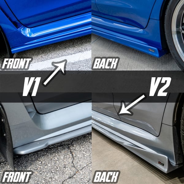 Subaru WRX Full Lip Splitter Body Kit (Front, Sides, Rears) 2015-2021 - Image 10