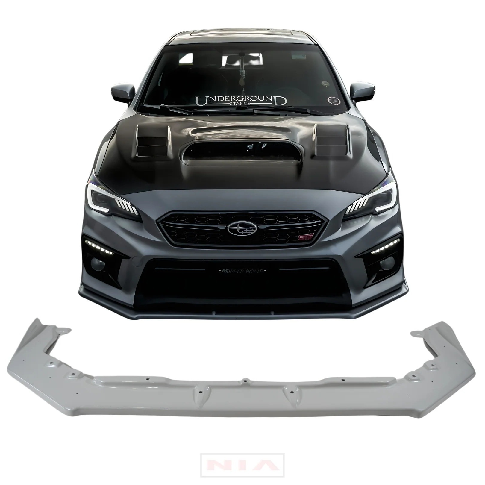 Subaru WRX NIA Front Splitter Lip Body Kit 2015-2021 - Image 4